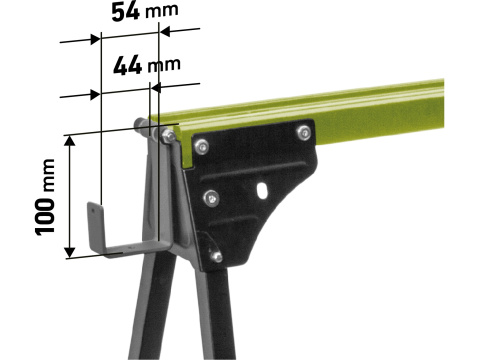 EXTOL CRAFT koza stavební skládací 1kus, nosnost 450kg, výška 76,5cm 956070