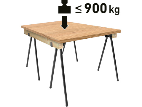EXTOL CRAFT koza stavební skládací 1kus, nosnost 450kg, výška 76,5cm 956070