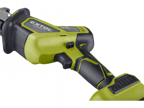 EXTOL CRAFT pila ocaska jednoruční aku, BRUSHLESS, 20V Li-ion, 2Ah 402454