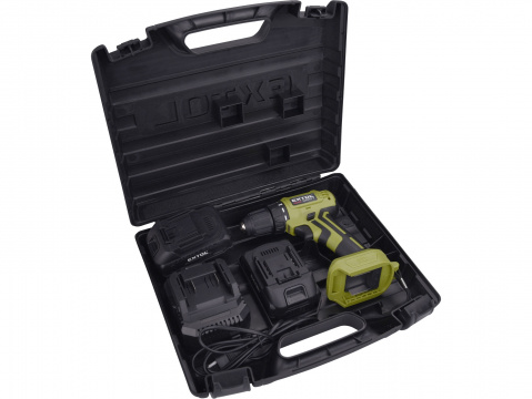 EXTOL CRAFT vrtací šroubovák aku, BRUSHLESS, 20V Li-ion, 2×2Ah 402450