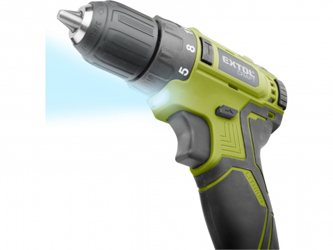 EXTOL CRAFT vrtací šroubovák aku, BRUSHLESS, 20V Li-ion, 2Ah, SET SADA NÁŘADÍ 46KS