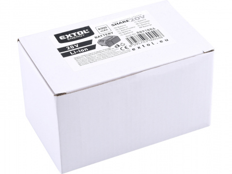 EXTOL ENERGY baterie akumulátorová SHARE20V, 8000mAh 8891886
