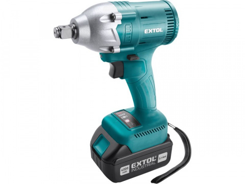 EXTOL INDUSTRIAL aku rázový utahovák 1/2", brushless, 18V Li-ion, 2x4000mAh 8791255