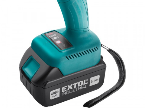 EXTOL INDUSTRIAL aku rázový utahovák 1/2", brushless, 18V Li-ion, 2x4000mAh 8791255