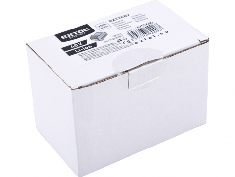 EXTOL INDUSTRIAL baterie akumulátorová 40V, 2500mAh 8795680