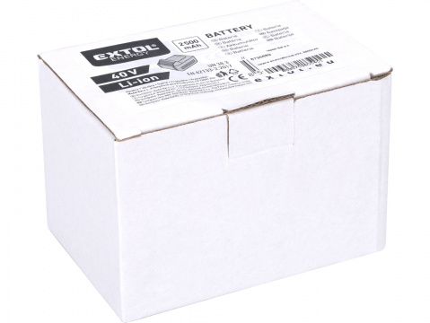 EXTOL INDUSTRIAL baterie akumulátorová 40V, Li-ion, 2500mAh 8795689