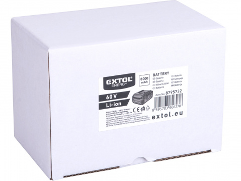 EXTOL INDUSTRIAL baterie akumulátorová, 60V/8Ah 8795732