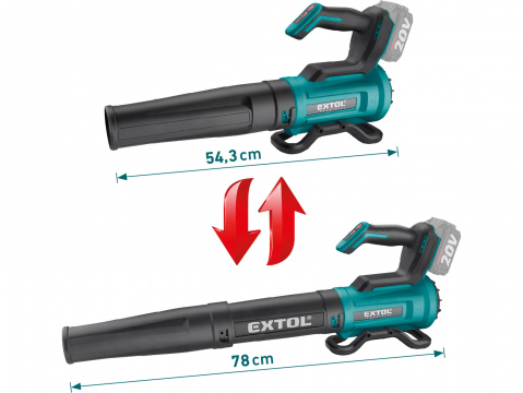 EXTOL INDUSTRIAL fukar aku SHARE20V, BRUSHLESS, bez baterie a nabíječky 8791907