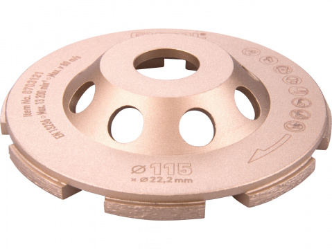 EXTOL INDUSTRIAL kotouč diamantový brusný dvouřadý, O 115x22,2mm