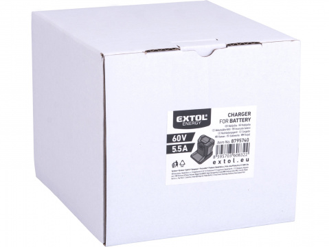 EXTOL INDUSTRIAL nabíječka, 60V/5,5A 8795740