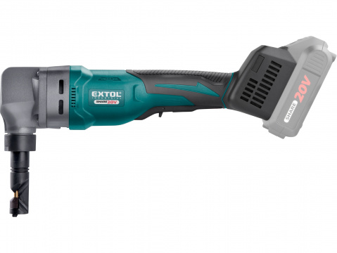 EXTOL INDUSTRIAL nůžky na plech, prostřihovačky aku SHARE20V, bez baterie a nabíječky