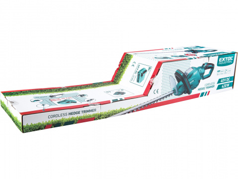EXTOL INDUSTRIAL nůžky na živé ploty aku, 40V Li-ion, 2500mAh 8795604