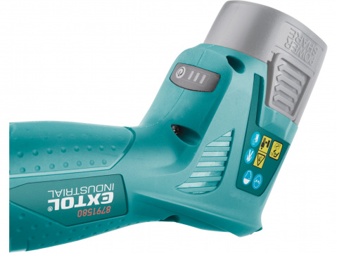 EXTOL INDUSTRIAL nůžky zahradnické aku, 16V Li-ion, bez baterie a nabíječky 8791580T