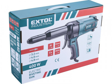 EXTOL INDUSTRIAL nýtovací pistole, elektrická nýtovačka 8794550