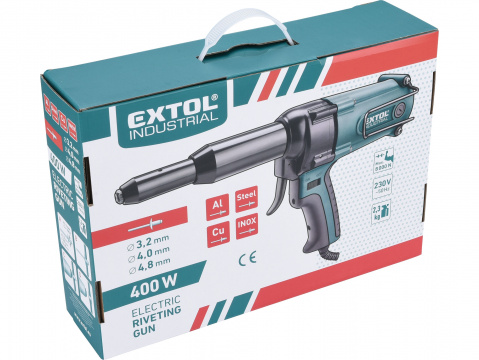 EXTOL INDUSTRIAL nýtovací pistole, elektrická nýtovačka 8794550
