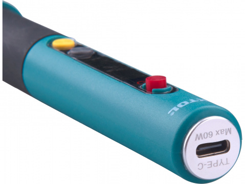 EXTOL INDUSTRIAL Pájka hrotová s digitální regulací, napájení USB-C 8794511