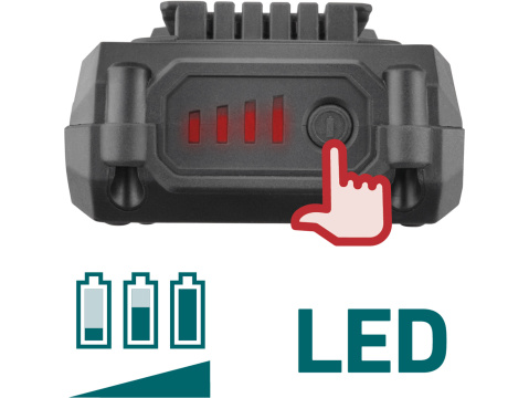 EXTOL INDUSTRIAL pila ocaska aku SHARE20V, BRUSHLESS, 2Ah 8791828