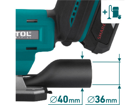 EXTOL INDUSTRIAL pila přímočará aku SHARE20V, BRUSHLESS, 2Ah 8791824