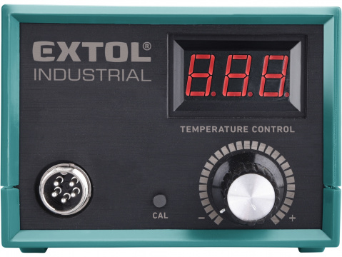 EXTOL INDUSTRIAL stanice pájecí s LCD a elektronickou regulací teploty a kalibrací 8794520
