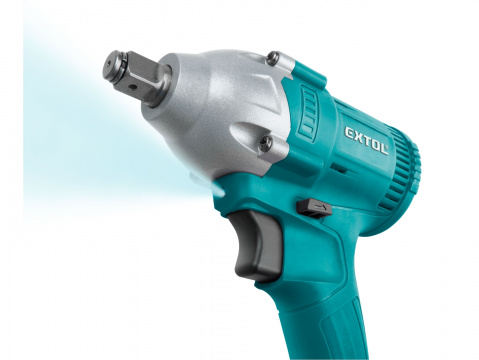 EXTOL INDUSTRIAL utahovák rázový aku 1/2", brushless, 18V Li-ion, bez baterií a nabíječky