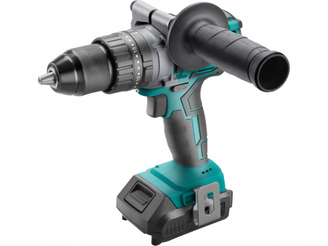EXTOL INDUSTRIAL vrtací šroubovák aku s příklepem SHARE20V, BRUSHLESS, 20V Li-ion, 2 Ah