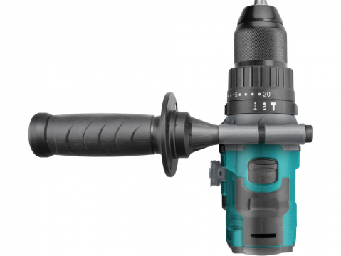 EXTOL INDUSTRIAL vrtací šroubovák aku s příklepem SHARE20V, BRUSHLESS, 20V Li-ion, 2 Ah