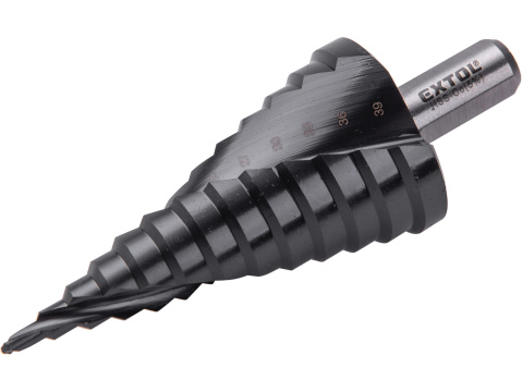EXTOL INDUSTRIAL Vrták stupňovitý, cobaltový, 4-39mm, HSS-Co 5%, s lamačem třísek