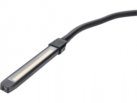 EXTOL LIGHT Lampa montážní, ohebné pracovní světlo USB nabíjecí, 500lm COB + 140lm LED