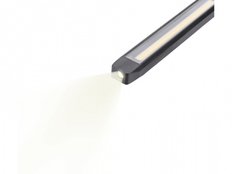 EXTOL LIGHT Lampa montážní, ohebné pracovní světlo USB nabíjecí, 500lm COB + 140lm LED
