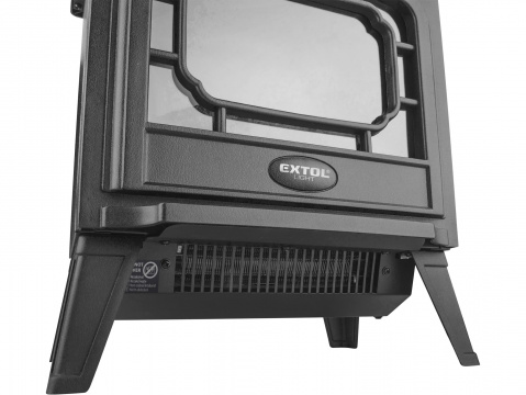 EXTOL LIGHT LED krb přímotop elektrický s plápolajícím ohněm a topením 1800W 43420