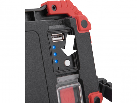 EXTOL LIGHT reflektor LED, 1000lm, USB nabíjení s powerbankou, Li-ion 43272