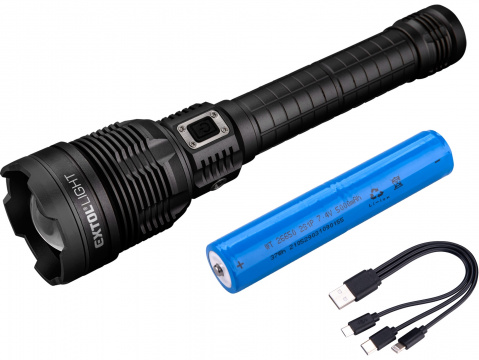 EXTOL LIGHT svítilna 8000lm, zoom, USB nabíjení s powerbankou, 60W COB LED 43142