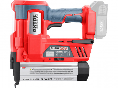 EXTOL PREMIUM  aku hřebíkovačka/sponkovačka SHARE20V, 20V Li-ion