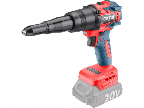 EXTOL PREMIUM Aku nýtovací pistole SHARE20V, BRUSHLESS, bez baterie a nabíječky 8891869