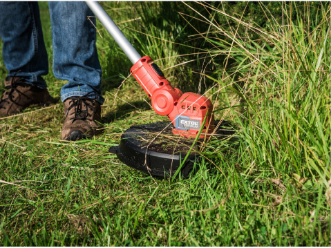 EXTOL PREMIUM  aku strunová sekačka nová aku, 30cm, GARDEN20V, 20V Li-ion, 2000mAh