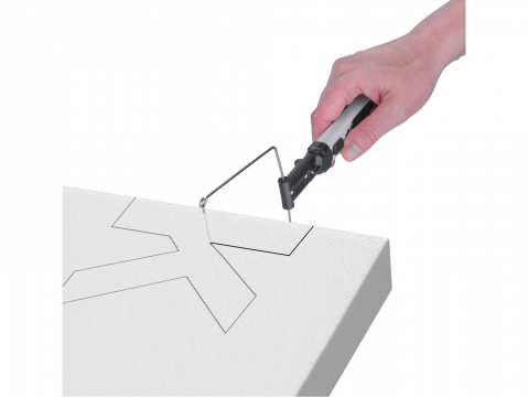 EXTOL PREMIUM Aku tavná řezačka na polystyren - pájka, USB nabíjecí 8891504