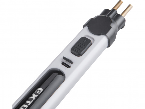 EXTOL PREMIUM Aku tavná řezačka na polystyren - pájka, USB nabíjecí 8891504