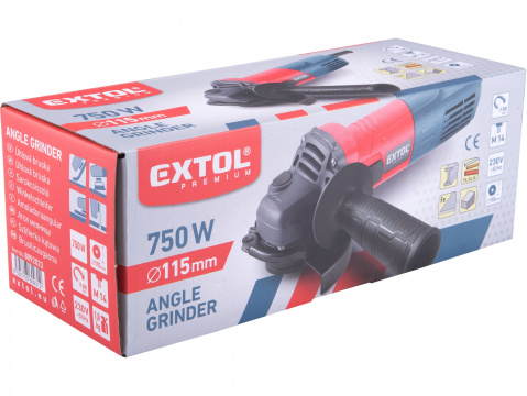 EXTOL PREMIUM bruska úhlová, 115mm, 750W 8892023