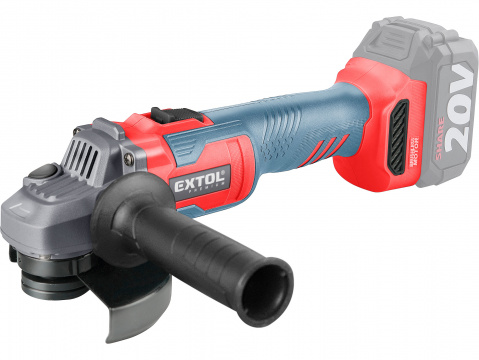 EXTOL PREMIUM bruska úhlová aku SHARE20V, 125mm, BRUSHLESS, bez baterie a nabíječky