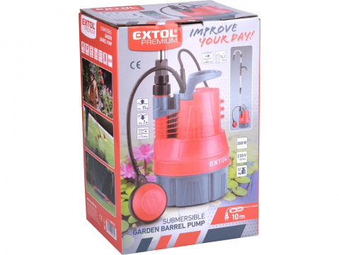 EXTOL PREMIUM čerpadlo ponorné do sudu, 350W, 5000l/h 8895015