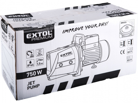 EXTOL PREMIUM čerpadlo proudové, 750W, 5270l/hod 8895080