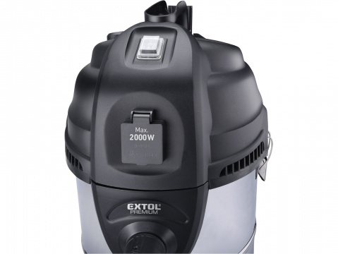 EXTOL PREMIUM dílenský vysavač 1400W,30l, oklep filtru