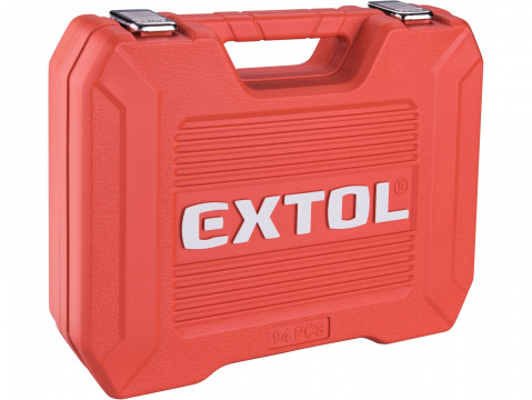 EXTOL PREMIUM Gola sada Extol 94 dílů 1/4" 1/2"