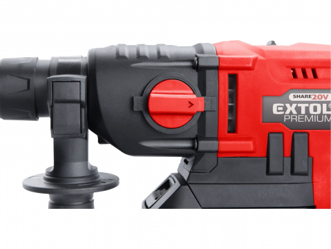 EXTOL PREMIUM kladivo vrtací aku SHARE20V, SDS plus, 20V Li-ion, 2000mAh 8891818