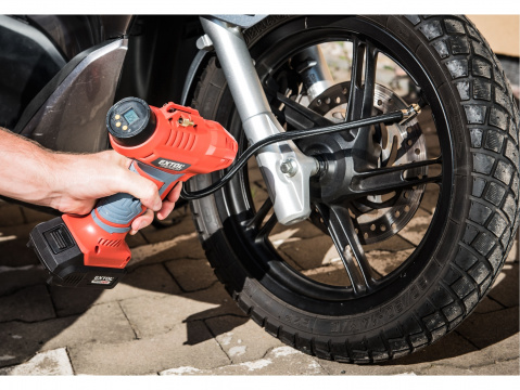 EXTOL PREMIUM kompresor domácí aku SHARE20V, 20V Li-ion, 2000mAh 8891874