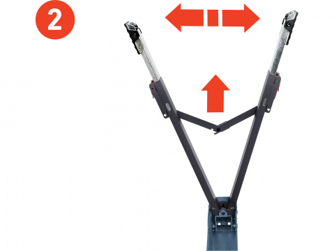EXTOL PREMIUM koza stavební skládací 1kus, nosnost 550kg, výška 60-85cm 8859999