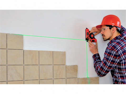 EXTOL PREMIUM laser zelený-úhelník 90°, s elektr. přísavným modulem 8823303