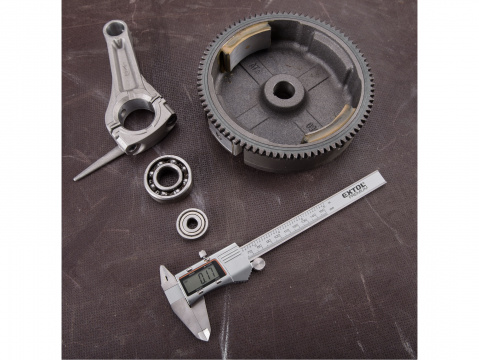 EXTOL PREMIUM měřítko posuvné digitální nerez , 0-150mm, podsvícení displeje