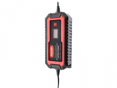 EXTOL PREMIUM Nabíječka baterií, autonabíječka řízená mikroprocesorem, 12V/6V, 4A 8897302