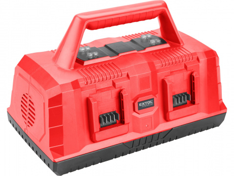 EXTOL PREMIUM nabíječka na 4 baterie SHARE20V, 2+2, 3,5A 8891895